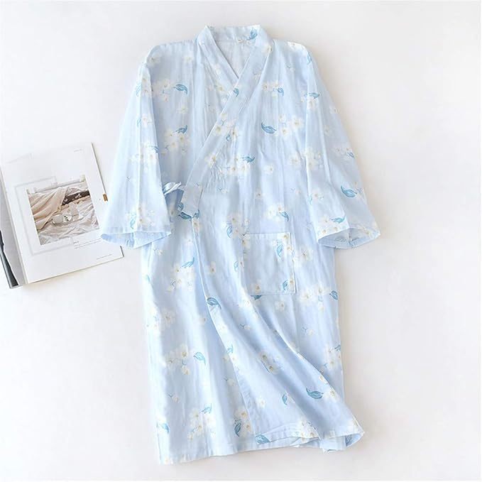 寝巻き レディース 浴衣 甚平 前開き 綿 和風 パジャマ 春 夏 秋 お風呂上り ねまき 女性 部屋着 旅館 婦人服 寝間着 花柄 果物柄 ルームウェア 家着 バスローブ ワンピース 化粧着 プレゼント