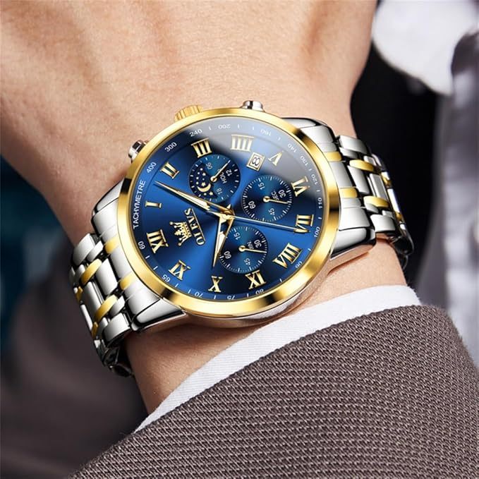 多機能 腕時計 メンズ ステンレスベルト クオーツ ビジネス クラシック 防水 日付 夜光 人気 おしゃれ 男性用 