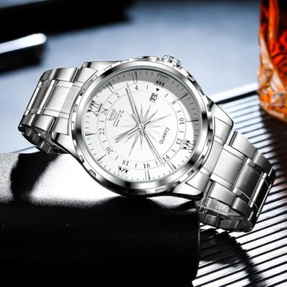 腕時計 メンズ クオーツシンプル おしゃれ腕時計 クラシック 時計メンズ ステンレス 日付 防水 夜光