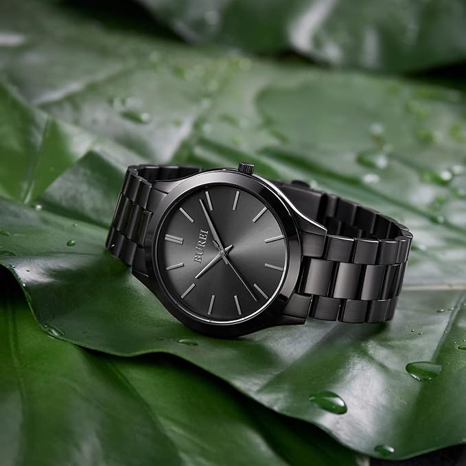 腕時計 メンズ アナログ クオーツ シンプル 防水 ブラック うで時計 人気 おしゃれ 紳士 男性用 ビジネス カジュアル 夜光 ウォッチA