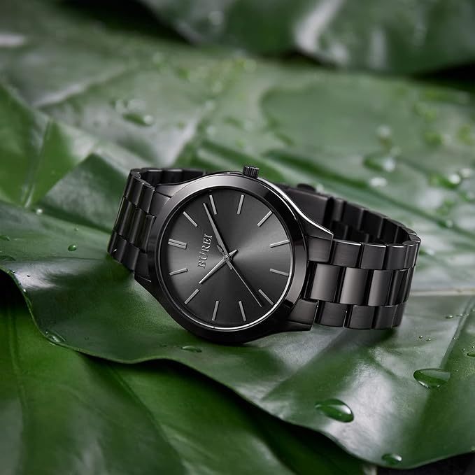 腕時計 メンズ アナログ クオーツ シンプル 防水 ブラック うで時計 人気 おしゃれ 紳士 男性用 ビジネス カジュアル 夜光 ウォッチA