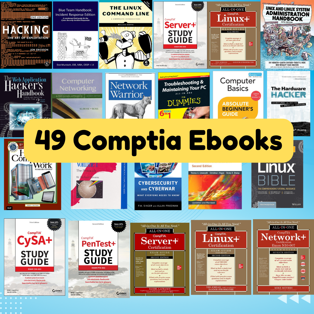 The ultimate Comptia Study Guide Bundle 49 ebooks