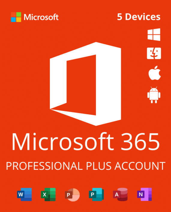 MS 365 Pro Plus 5 devices 100 Gb Onedrive