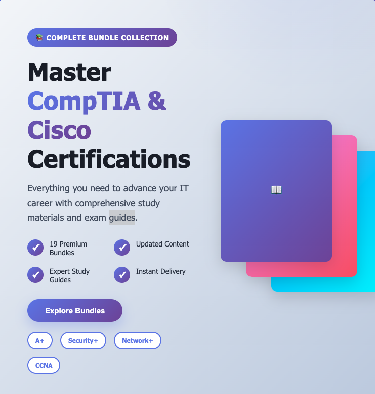 Comptia and Cisco Bundles