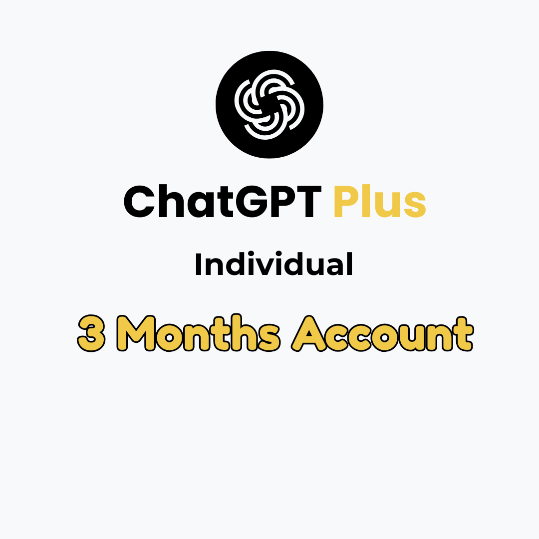 ChatGPT Plus Individual 3 Months Account - Exclusive Account