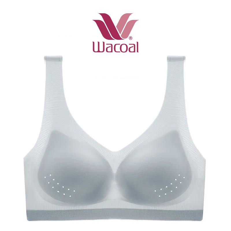 Wacoal極薄涼感シームレスブラ、通気性に優れたメッシュで、サラっと快適な肌触りを。