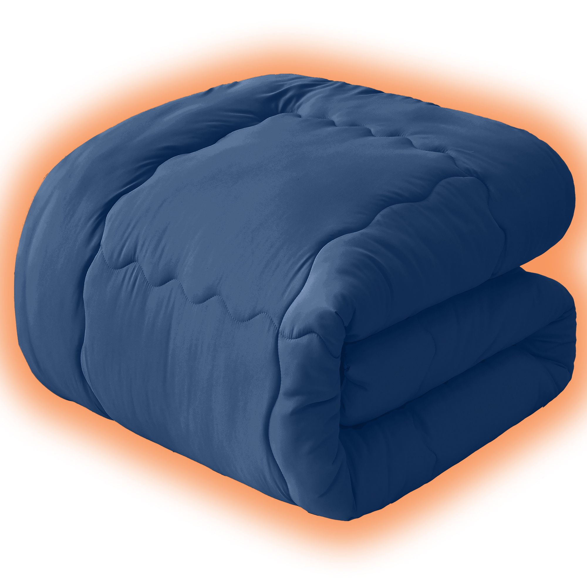 掛け布団 シングル AYO 肌掛け布団 オールシーズン 軽量 洗える 掛けふとん かけ布団 約1.1kg 薄手 柔らかな肌触り ほこりが出にくい 通気性 抗菌防臭 キルトケット 防ダニ ふとん 150x210cm ネイビー