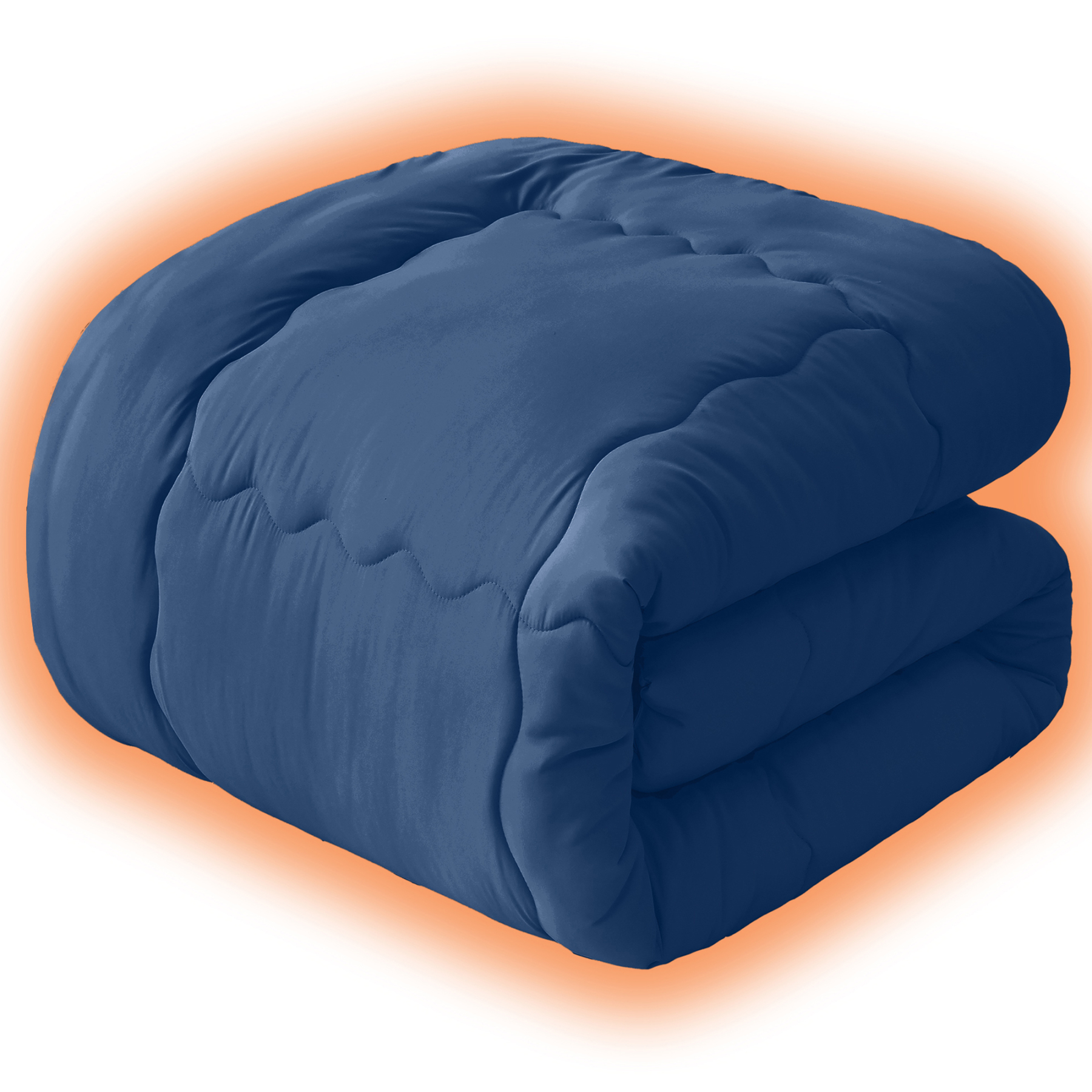 掛け布団 シングル AYO 肌掛け布団 オールシーズン 軽量 洗える 掛けふとん かけ布団 約1.1kg 薄手 柔らかな肌触り ほこりが出にくい 通気性 抗菌防臭 キルトケット 防ダニ ふとん 150x210cm ネイビー