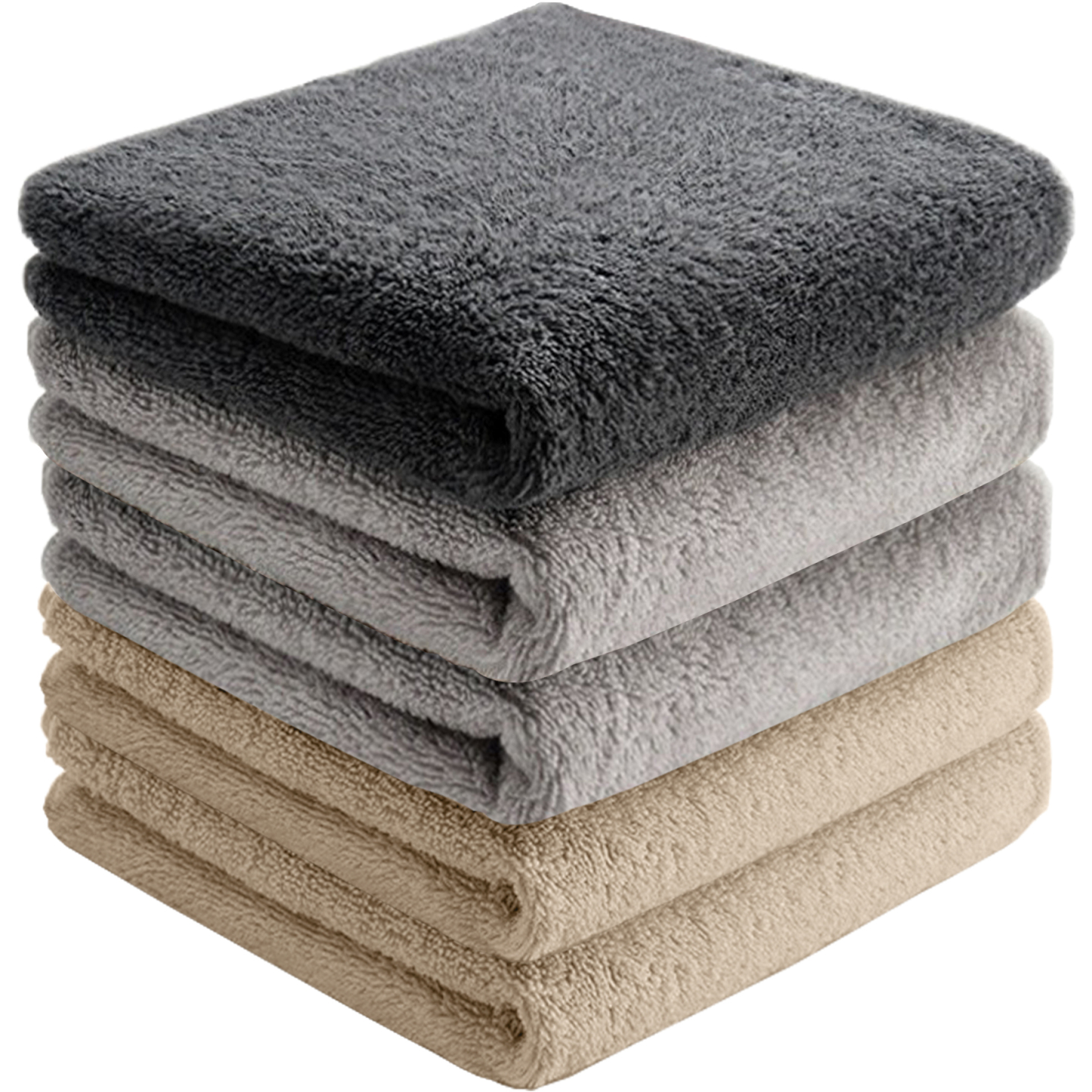 AYO フェイスタオル ホテル仕様 5枚セット 3色 ふかふか 綿100% 34×80cm 高吸水 耐久性 無地 毛羽落ち少ない ギフト