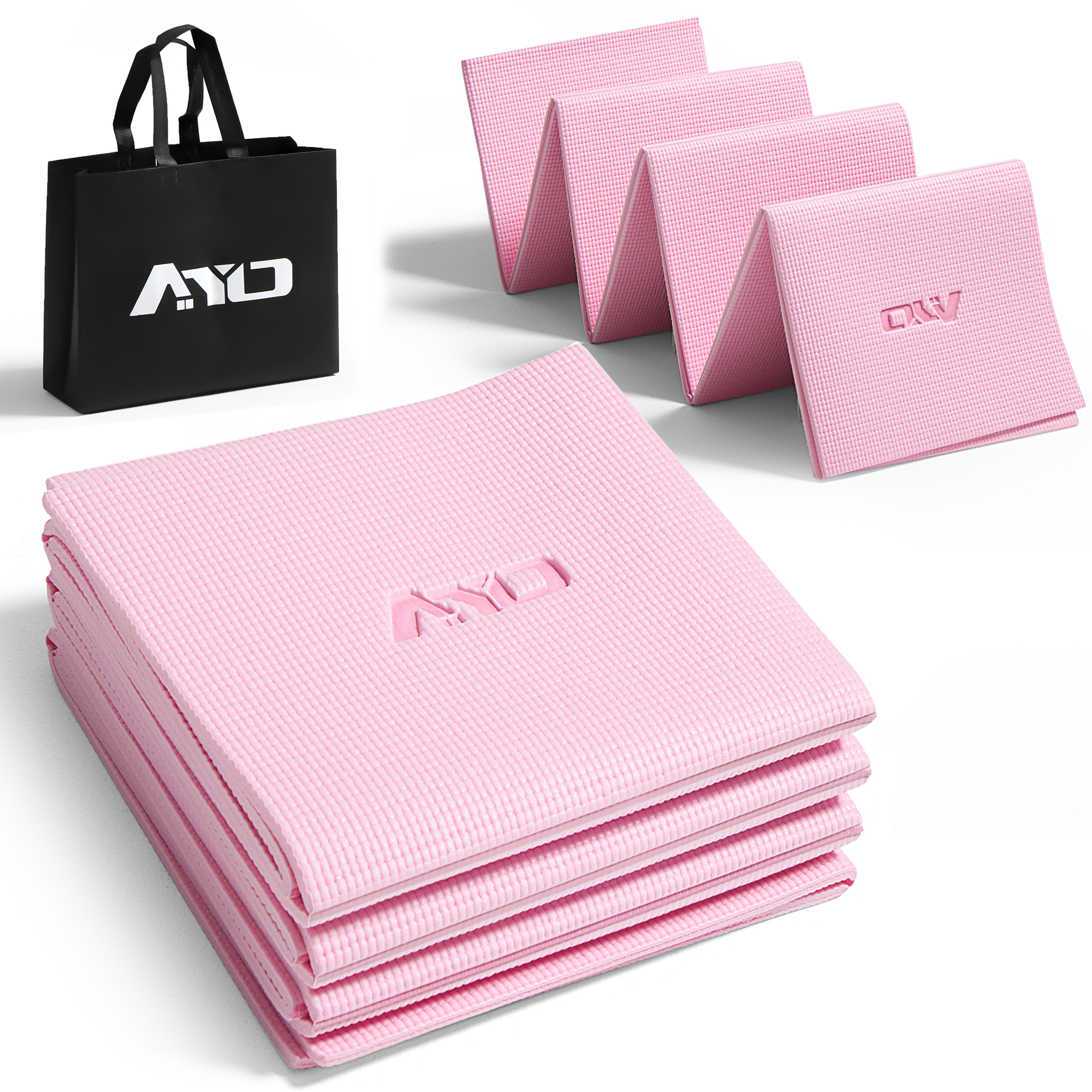 [Copy][Copy]ヨガマット 折りたたみ 厚め6mmトレーニングマット AYO 幅広 軽量 人気 持ち運び便利 ヨガマットバッグ付き コンパクト(173*61cm) ストレッチ フィットネス ピラティス 旅行用