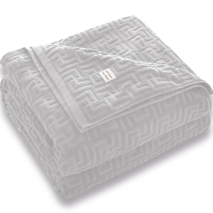 AYO タオルケット シングル ブランケット 綿100% コットン おしゃれ エアーケット キルトケット 速乾 抗菌 肌掛け 軽量 柔らかく肌触り 毛玉が出ない 毛布 オールシーズン 夏用 ソファー用 丸洗いOK 吸湿速乾（グレー，140*190cm）