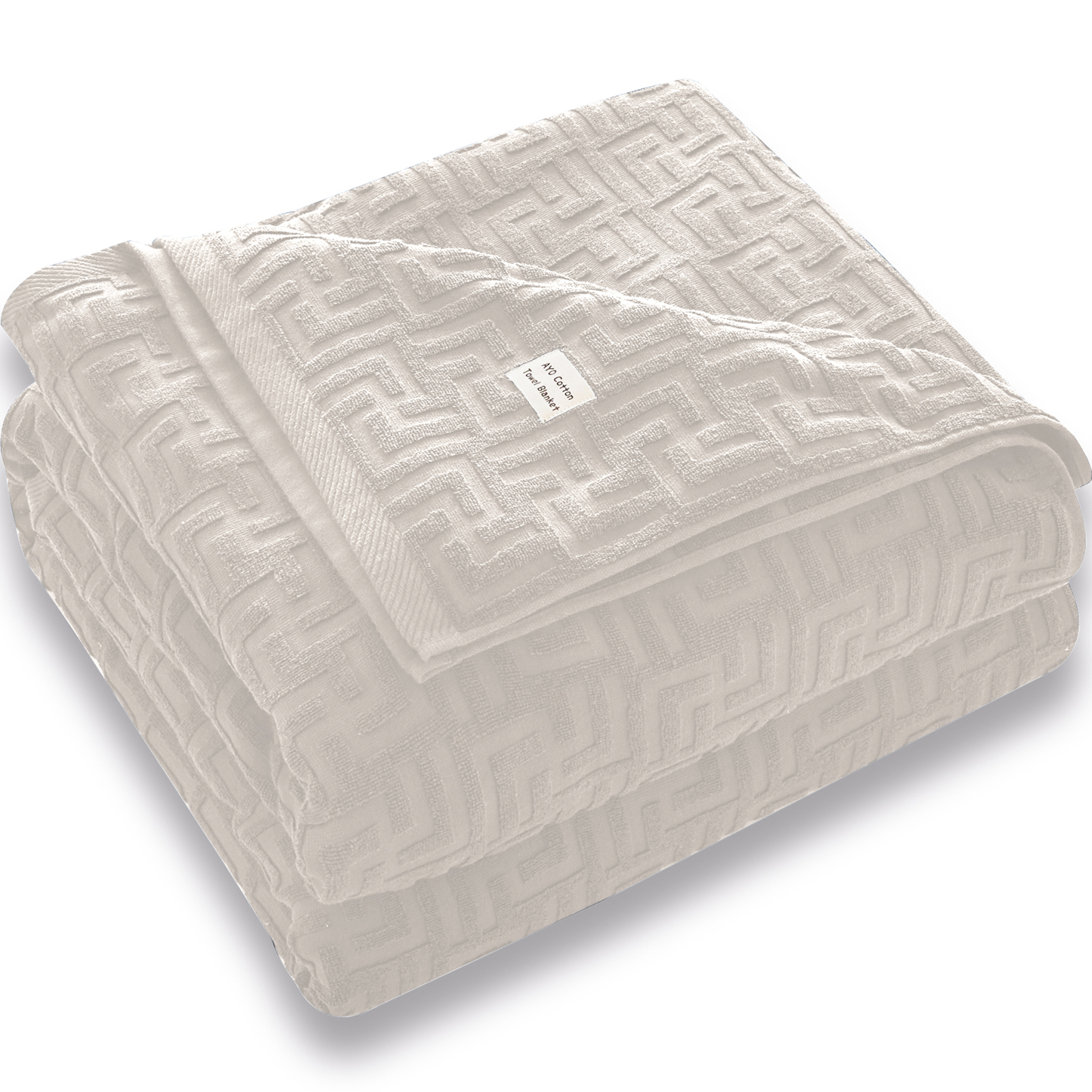 AYO タオルケット シングル ブランケット 綿100% コットン おしゃれ エアーケット キルトケット 速乾 抗菌 肌掛け 軽量 柔らかく肌触り 毛玉が出ない 毛布 オールシーズン 夏用 ソファー用 丸洗いOK 吸湿速乾（ベージュ，140*190cm）