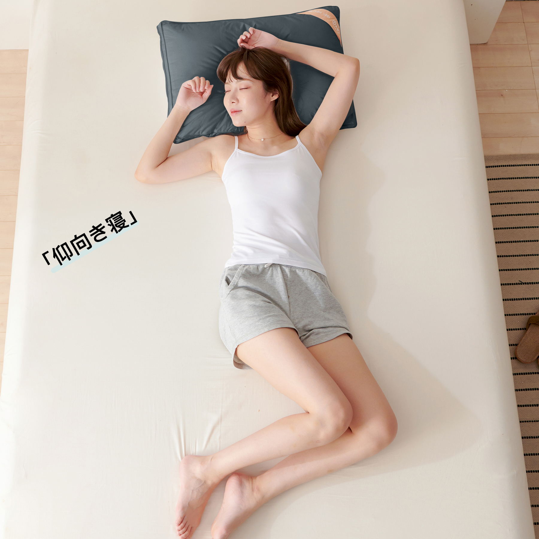 AYO 枕まくら 高級ホテル仕様 高反発枕 横向き対応 丸洗い可能 立体構造43x63cm グレー 枕ライナー取り外し可能 (グレー, 50cm*70cm*20cm)