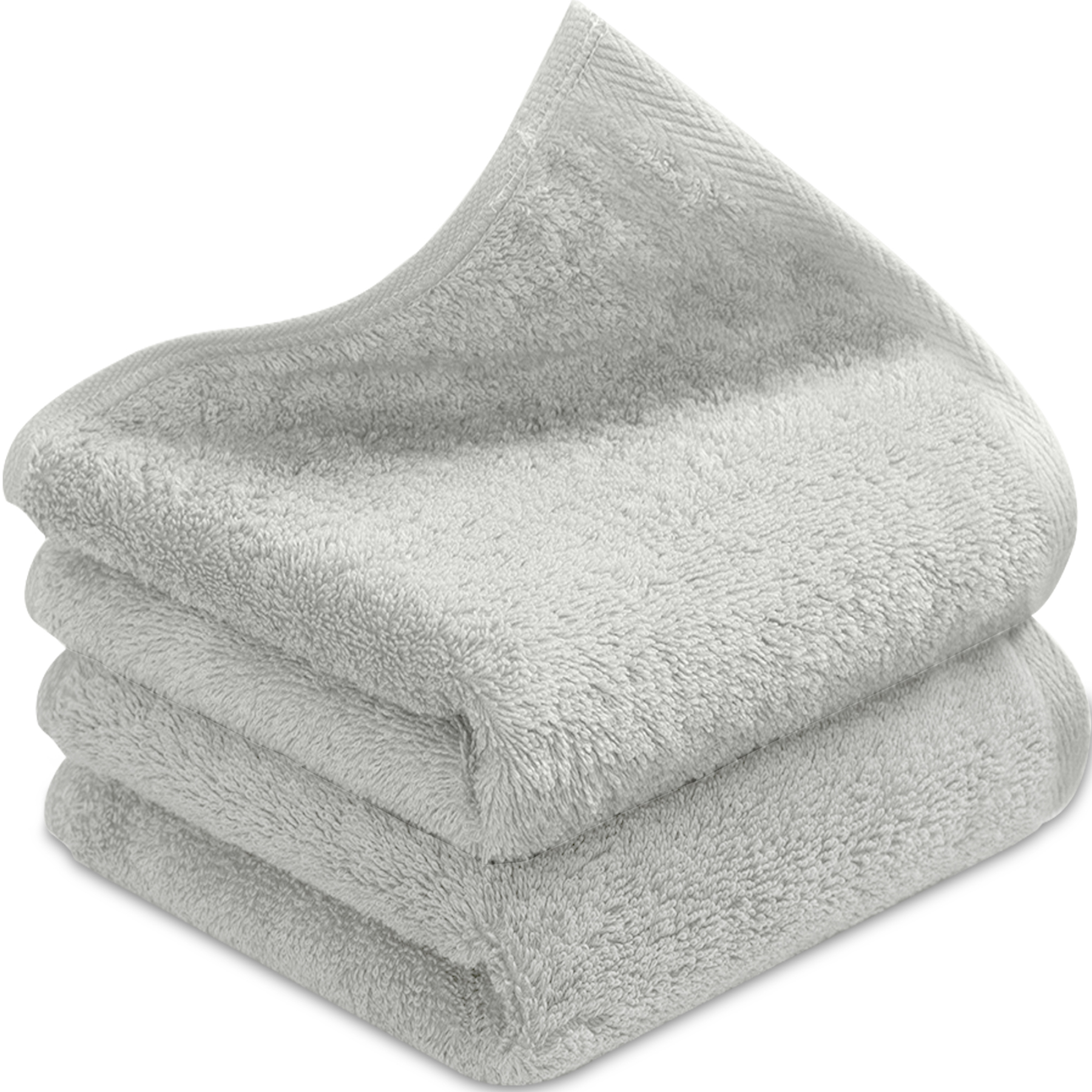 AYO バスタオル 2枚セット ライトグレー ホテル仕様 ふかふか 綿100% 高吸水 耐久性 無地 毛羽落ち少ない ギフト