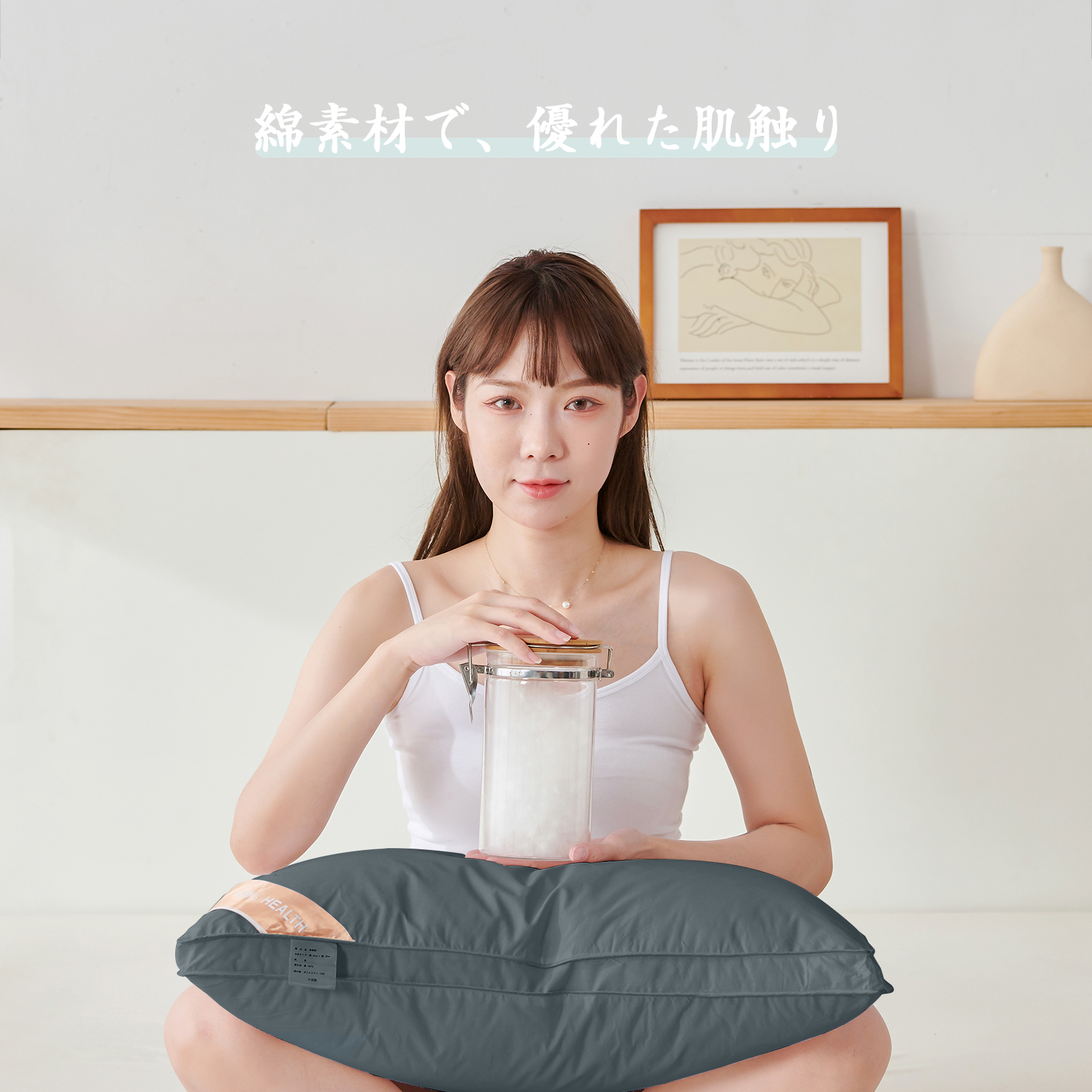 AYO 枕まくら 高級ホテル仕様 高反発枕 横向き対応 丸洗い可能 立体構造43x63cm グレー 枕ライナー取り外し可能 (グレー, 50cm*70cm*20cm)