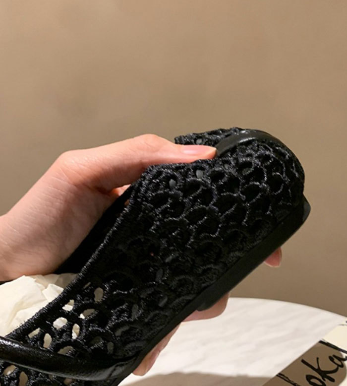 サンダル メッシュ パンプス レディース ぺたんこ フラット ペタンコ ストラップ シューズ 透かし 夏コーデサンダル スリッパ サマー 夏 春 靴 軽い 柔らかい 歩きやすい 疲れにくい 痛くない 大人 上品 パーティ ビーチ お出かけ