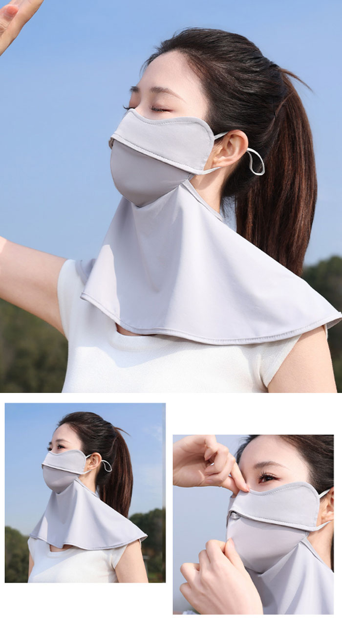 フェイスカバー UV UVカット 日焼け防止 uvカット 接触冷感 日除け 日焼け マスク フェイスマスク フェイスガードuv 花粉 ネックカバー 日よけマスク 日焼け止め 息苦しくない 紫外線対策 日焼け対策 顔 UV対策 洗える