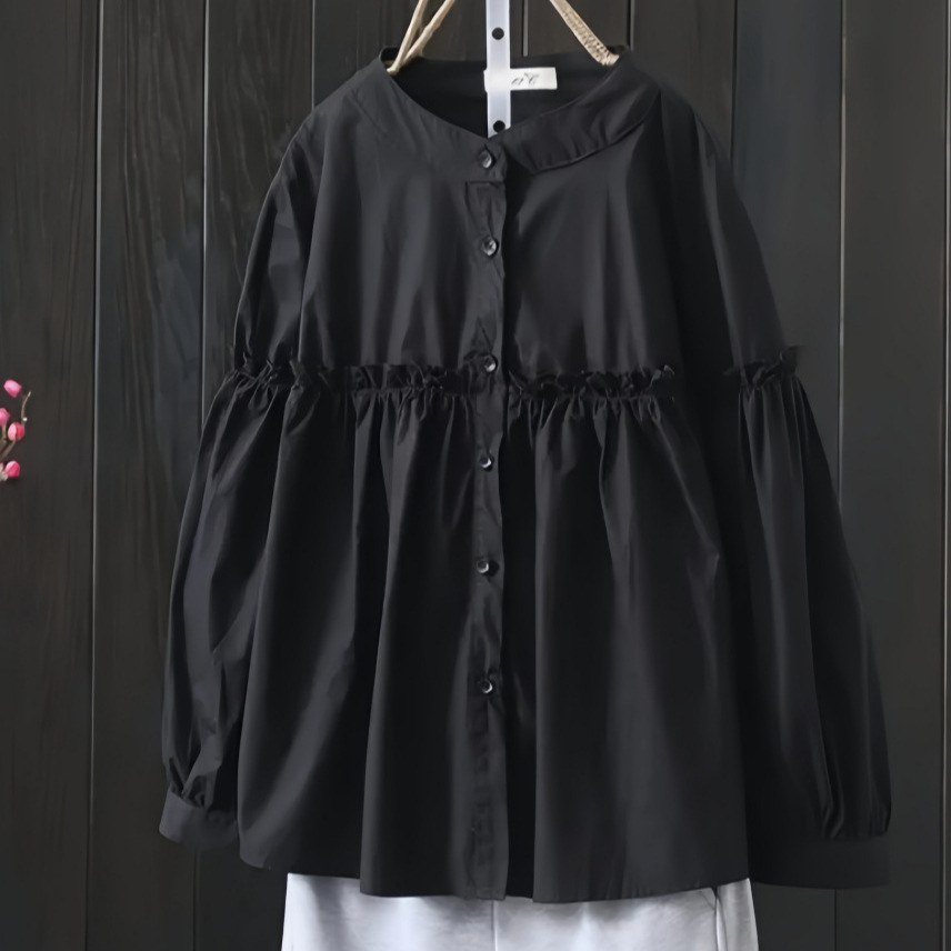 チュニック ロングシャツ 長袖 綿混紡 シャツ レディース ストライプ おしゃれ 春 春秋 きれいめ 長袖シャツ シャツ トップス アウター レイヤード 重ね着 体型カバー 前開き 柔らか ビッグシルエット 通勤 OL 大人可愛い ゆるっと 面接 入園式 卒業式