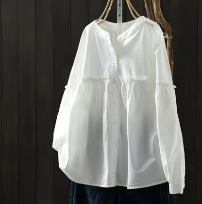 チュニック ロングシャツ 長袖 綿混紡 シャツ レディース ストライプ おしゃれ 春 春秋 きれいめ 長袖シャツ シャツ トップス アウター レイヤード 重ね着 体型カバー 前開き 柔らか ビッグシルエット 通勤 OL 大人可愛い ゆるっと 面接 入園式 卒業式