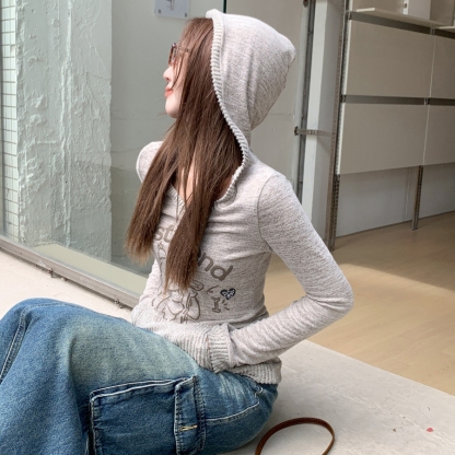 パーカー レディース 春秋 フード付き ニット ブラウス トップス 長袖 プルオーバー Vネック ゆったり おしゃれ 無地 シンプル 韓国風 春夏 きれいめ 大人可愛い 体型カバー 20 30 40 50代 ポケット