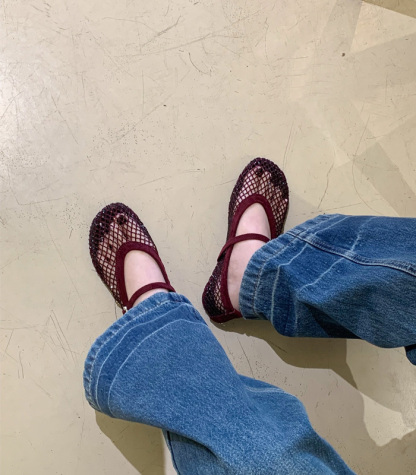 サンダル メッシュ パンプス レディース フラット 可愛い ペタンコ 合皮 PU シューズ メッシュ素材 夏コーデサンダル スリッパ サマー 夏 春 靴 軽い 柔らかい 歩きやすい 疲れにくい 痛くない 大人 上品 パーティ ビーチ お出かけ