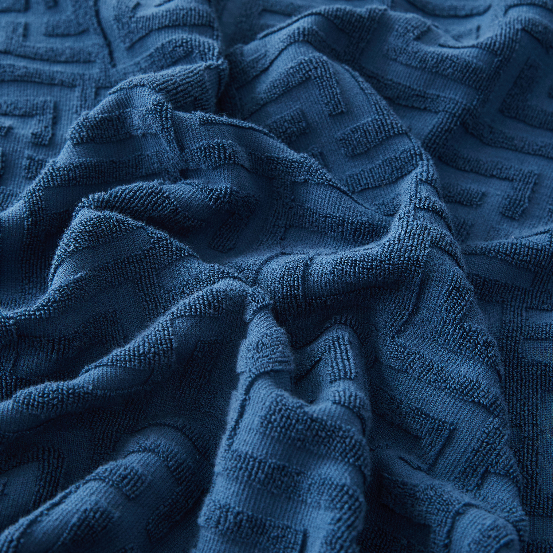 AYO タオルケット シングル ブランケット 綿100% コットン おしゃれ エアーケット キルトケット 抗菌 肌掛け 軽量 柔らかく肌触り 毛玉が出ない 毛布 オールシーズン 夏用 ソファー用 丸洗いOK 吸湿速乾 母の日 父の日 誕生日のプレゼント（ネイビー，140*190cm）