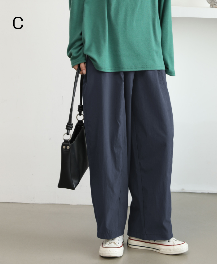 バルーンパンツ ワイドパンツ ロング レディース 黒 大きいサイズ ワイド ボトムス 春秋 夏 シンプル きれいめ カジュアル 大人可愛い 体型カバー 股上深め ポケット 春夏秋冬 おしゃれ ひんやり ロングパンツ 無地 着痩せ 美脚