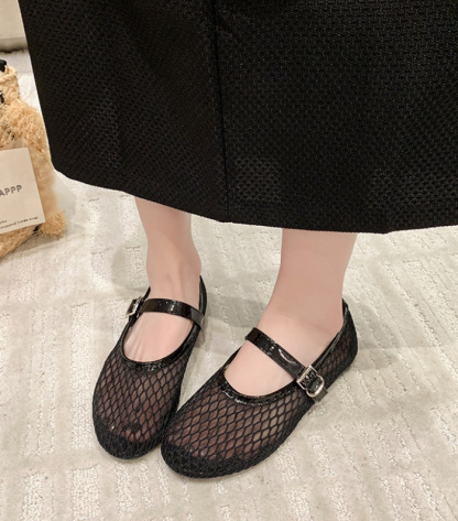 バレシューズ サンダル メッシュ パンプス レディース フラット 可愛い ペタンコ 合皮 PU シューズ メッシュ素材 夏コーデサンダル スリッパ サマー 夏 春 靴 軽い 柔らかい 歩きやすい 疲れにくい 痛くない 大人 上品 パーティ ビーチ お出かけ