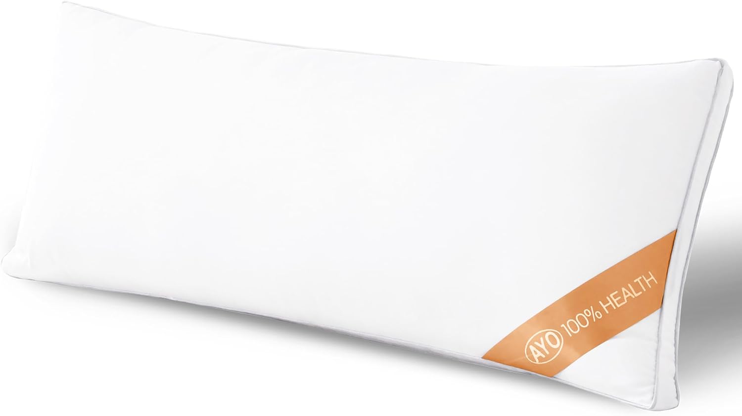 AYO 枕 43×90㎝ まくら ロング枕 長い枕 抱き枕 本体 だきまくら ふわふわ 大きい枕 ロングクッション long pillow 高さ調整 高反発枕 横向き対応 丸洗い可能 立体構造43x63cm ホワイト