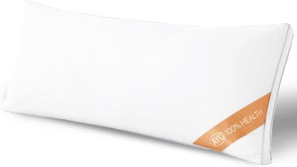 AYO 枕 43×90㎝ まくら ロング枕 長い枕 抱き枕 本体 だきまくら ふわふわ 大きい枕 ロングクッション long pillow 高さ調整 高反発枕 横向き対応 丸洗い可能 立体構造43x63cm ホワイト