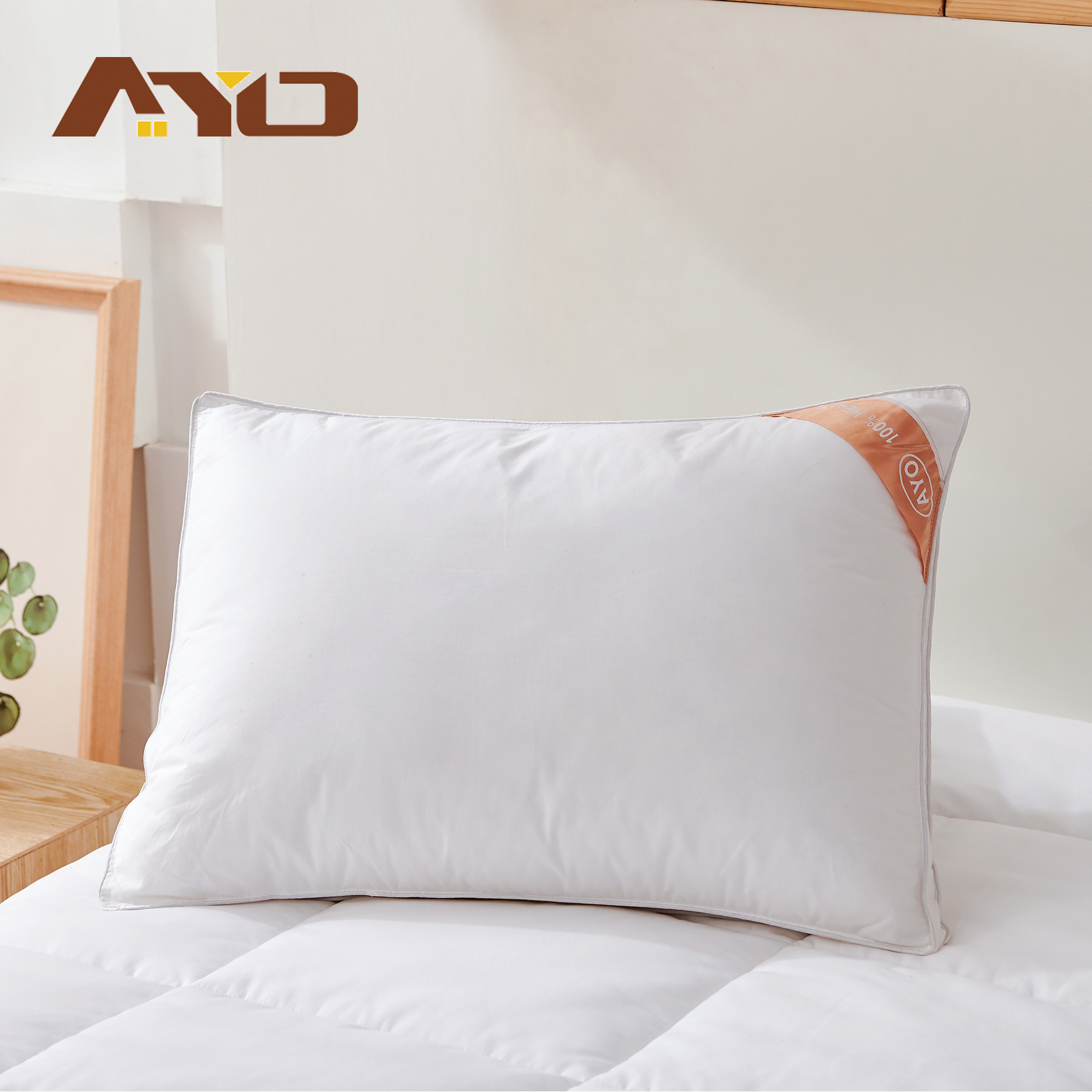 AYO 枕 まくら ホテル仕様 高反発枕 横向き対応 丸洗い可能 立体構造35x50cm(長さ50cm*幅35cm*高さ18cm)