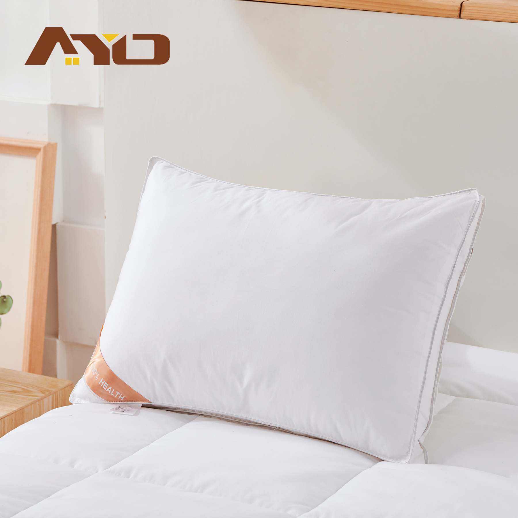 AYO 枕 まくら ホテル仕様 高反発枕 横向き対応 丸洗い可能 立体構造35x50cm(長さ50cm*幅35cm*高さ18cm)