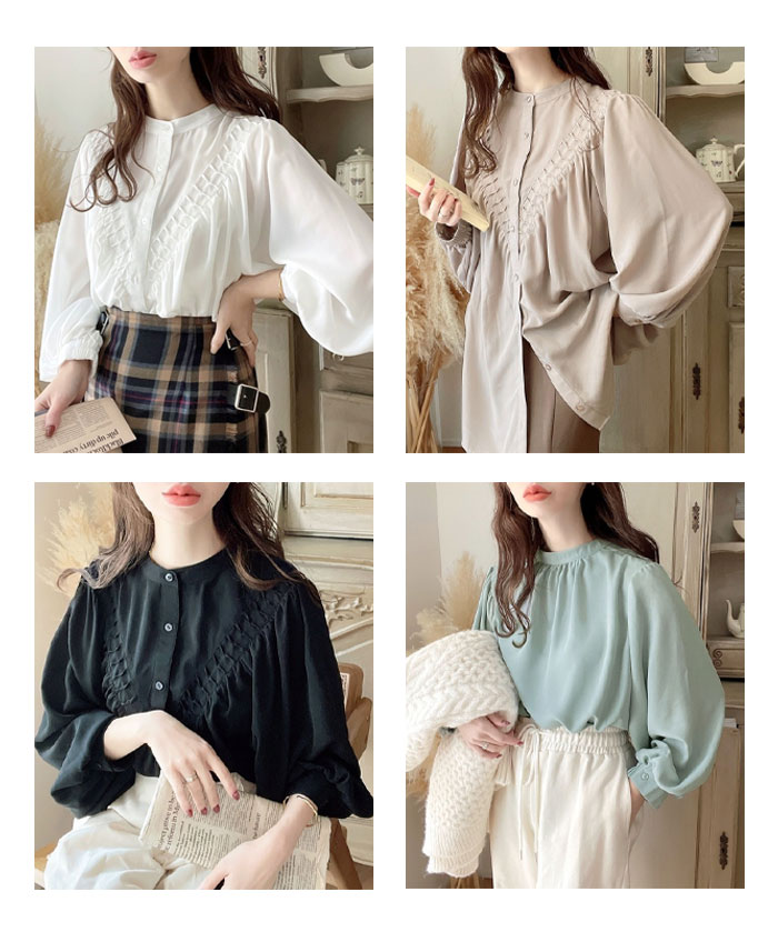 ブラウス シフォン オフィス 長袖 2WAY パフ―スリーブ レディース ビジネス スーツ 透けない 仕事着 フォーマル 事務服 制服 通勤 秋 夏 大学生 リクルート 就活 学式 卒業式 大きいサイズ 小さいサイズ