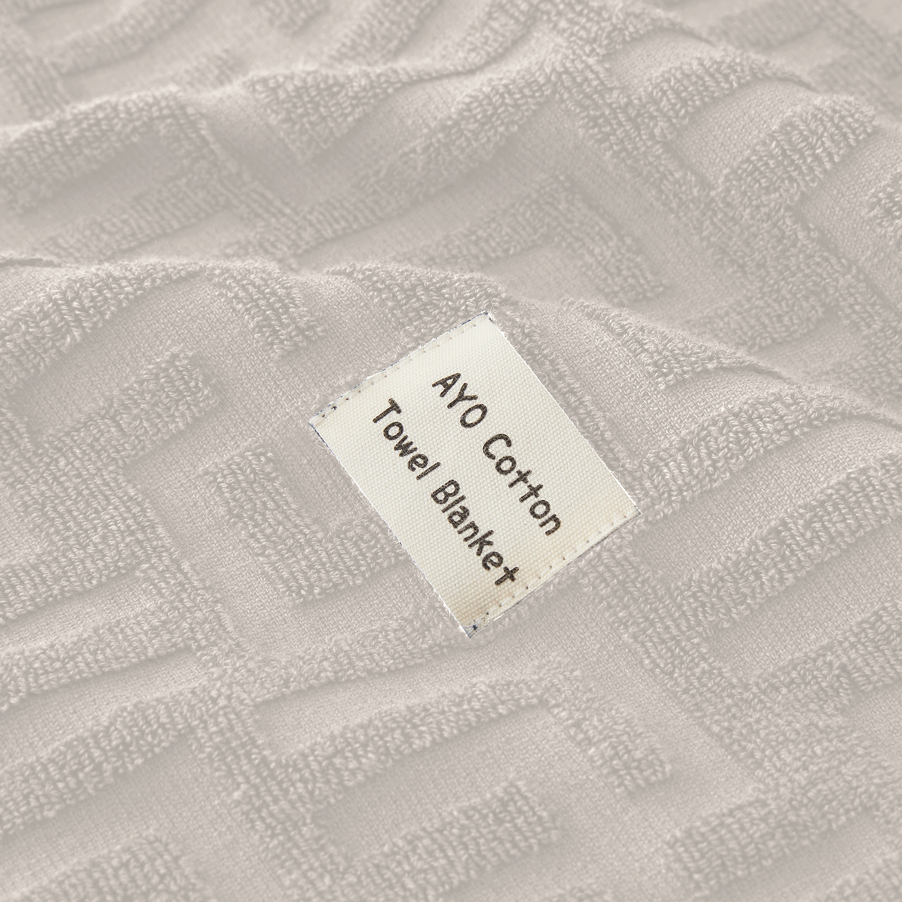 AYO タオルケット シングル ブランケット 綿100% コットン おしゃれ エアーケット キルトケット 速乾 抗菌 肌掛け 軽量 柔らかく肌触り 毛玉が出ない 毛布 オールシーズン 夏用 ソファー用 丸洗いOK 吸湿速乾（ベージュ，140*190cm）