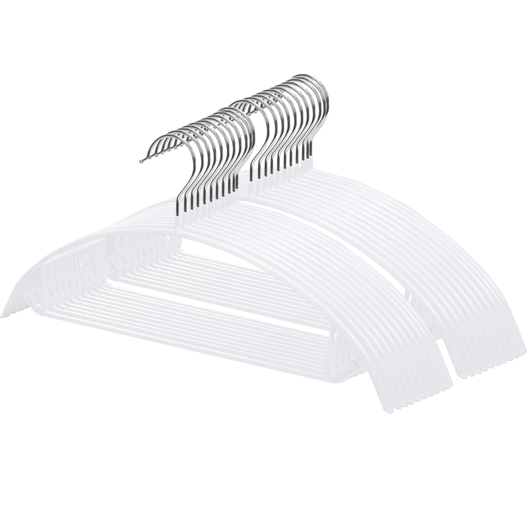 AYO ハンガー すべらない 20本セット かたくずれ防止 スーツハンガー 跡がつかない 衣類 多機能収納 洗濯物干し 型崩れ防止 衣類を大切に 乾湿両用 人気ランキング ホワイト