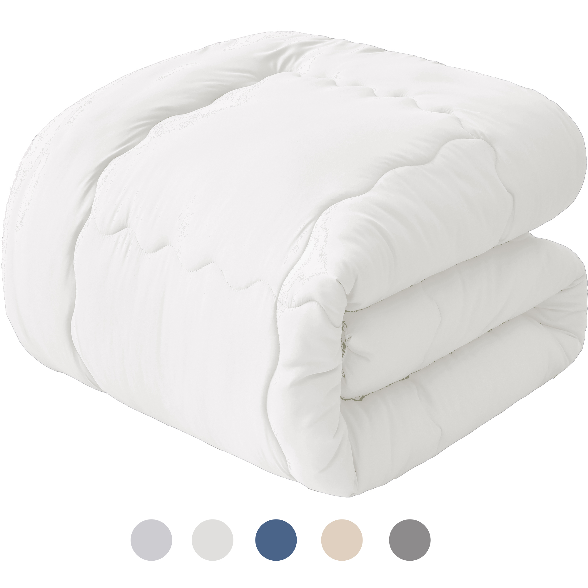 掛け布団 シングル AYO 肌掛け布団 オールシーズン 軽量 洗える 掛けふとん かけ布団 約1.1kg 薄手 柔らかな肌触り ほこりが出にくい 通気性 抗菌防臭 キルトケット 防ダニ ふとん 150x210cm ホワイト