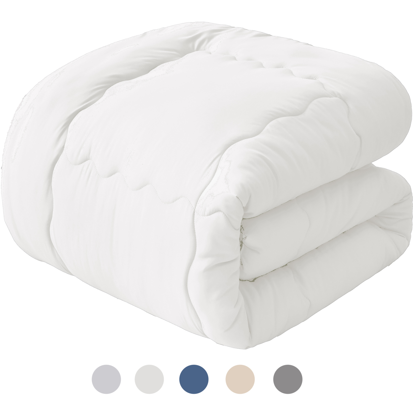 掛け布団 シングル AYO 肌掛け布団 オールシーズン 軽量 洗える 掛けふとん かけ布団 約1.1kg 薄手 柔らかな肌触り ほこりが出にくい 通気性 抗菌防臭 キルトケット 防ダニ ふとん 150x210cm ホワイト