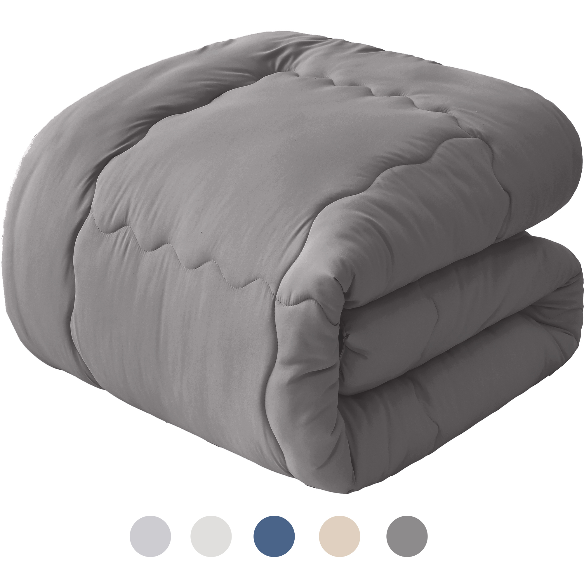 掛け布団 シングル AYO 布団 冬用 洗える 暖かい 掛けふとん かけ布団 約2.0kg 厚手 暖かい ふわふわ 柔らかな肌触り ほこりが出にくい 保温 通気 抗菌防臭 キルトケット 防ダニ ふとん 150x210cm ダークグレー