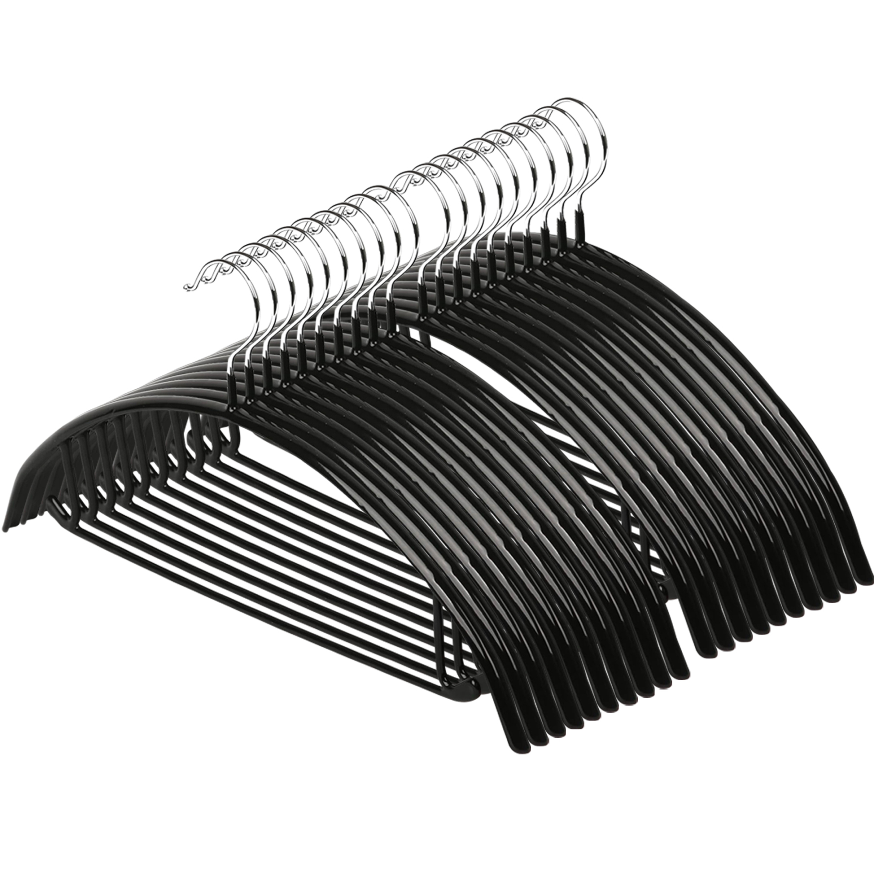 AYO ハンガー すべらない 20本セット かたくずれ防止 スーツハンガー 跡がつかない 衣類 多機能収納 洗濯物干し 型崩れ防止 衣類を大切に 乾湿両用 人気ランキング ブラック