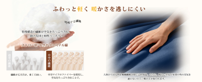 掛け布団 シングル AYO 肌掛け布団 オールシーズン 軽量 洗える 掛けふとん かけ布団 約1.1kg 薄手 柔らかな肌触り ほこりが出にくい 通気性 抗菌防臭 キルトケット 防ダニ ふとん 150x210cm ネイビー