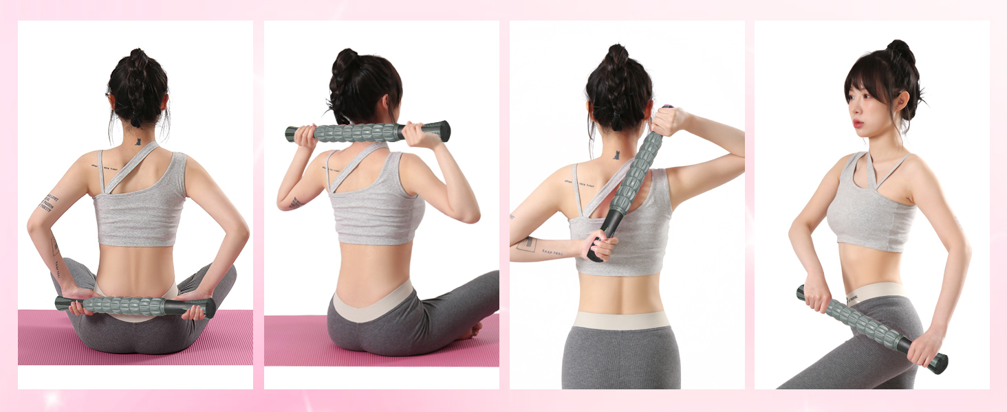 フォームローラー AYO 筋膜リリース マッサージローラー 筋膜ローラー セット ヨガポール 足 太もも 背中 筋肉ほぐし ストレッチ トレーニング スポーツ フィットネス ストレッチ器具 説明書 収納バッグ