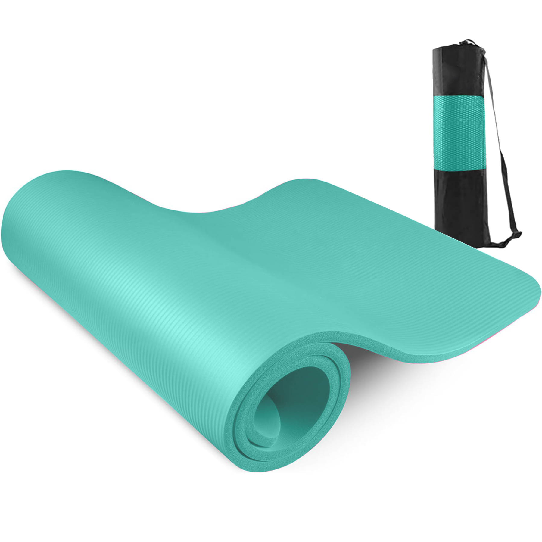 AYO(エイワイオー) 厚さ10mm 幅80cm×長さ185cm ヨガマット(防音/水洗い/滑り止め/グレー/ニトリルゴムポリ塩化ビニル樹脂)