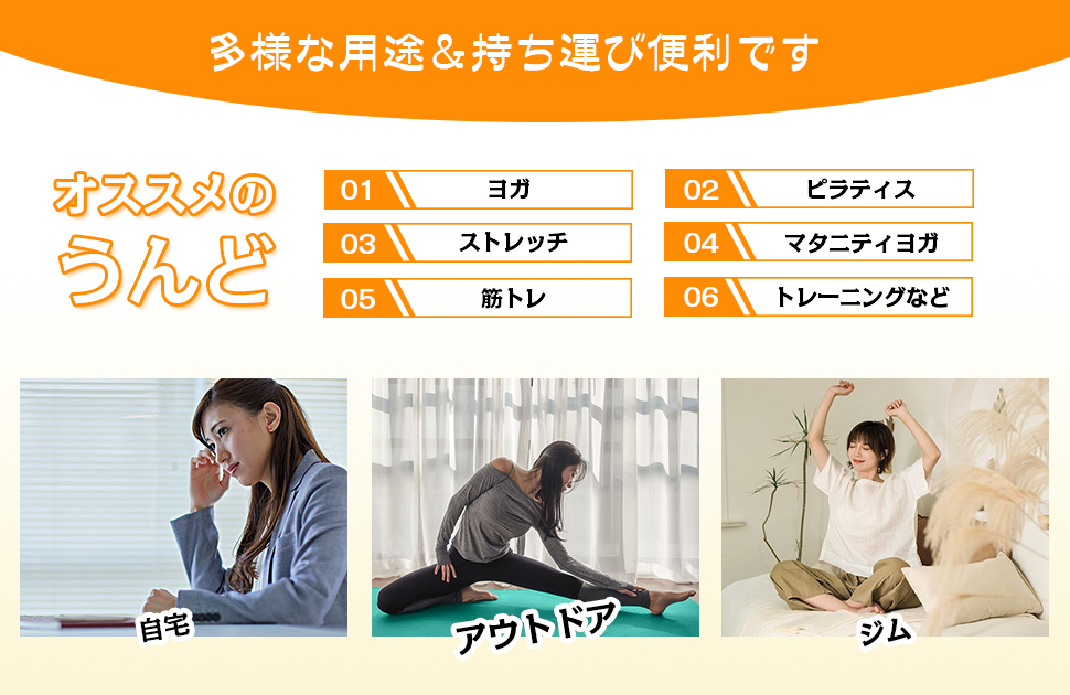 AYO(エイワイオー) 厚さ10mm 幅80cm×長さ185cm ヨガマット(防音/水洗い/滑り止め/グレー/ニトリルゴムポリ塩化ビニル樹脂)