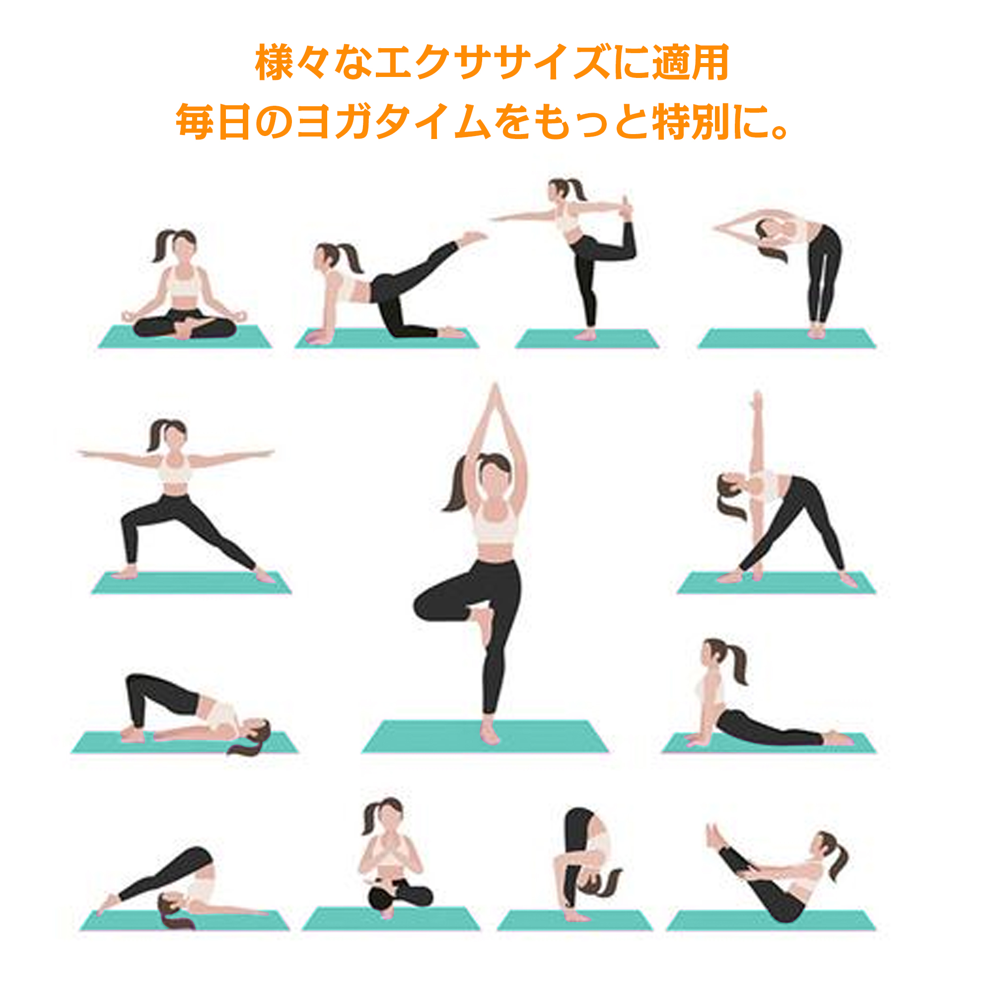 AYO(エイワイオー) 厚さ10mm 幅80cm×長さ185cm ヨガマット(防音/水洗い/滑り止め/グレー/ニトリルゴムポリ塩化ビニル樹脂)