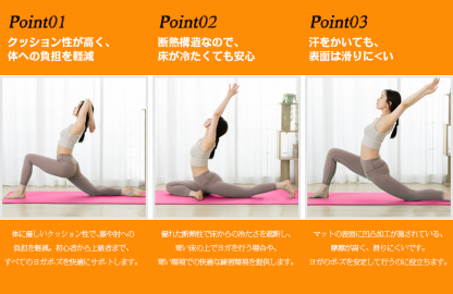 AYO(エイワイオー) 厚さ10mm 幅80cm×長さ185cm ヨガマット(防音/水洗い/滑り止め/グレー/ニトリルゴムポリ塩化ビニル樹脂) 