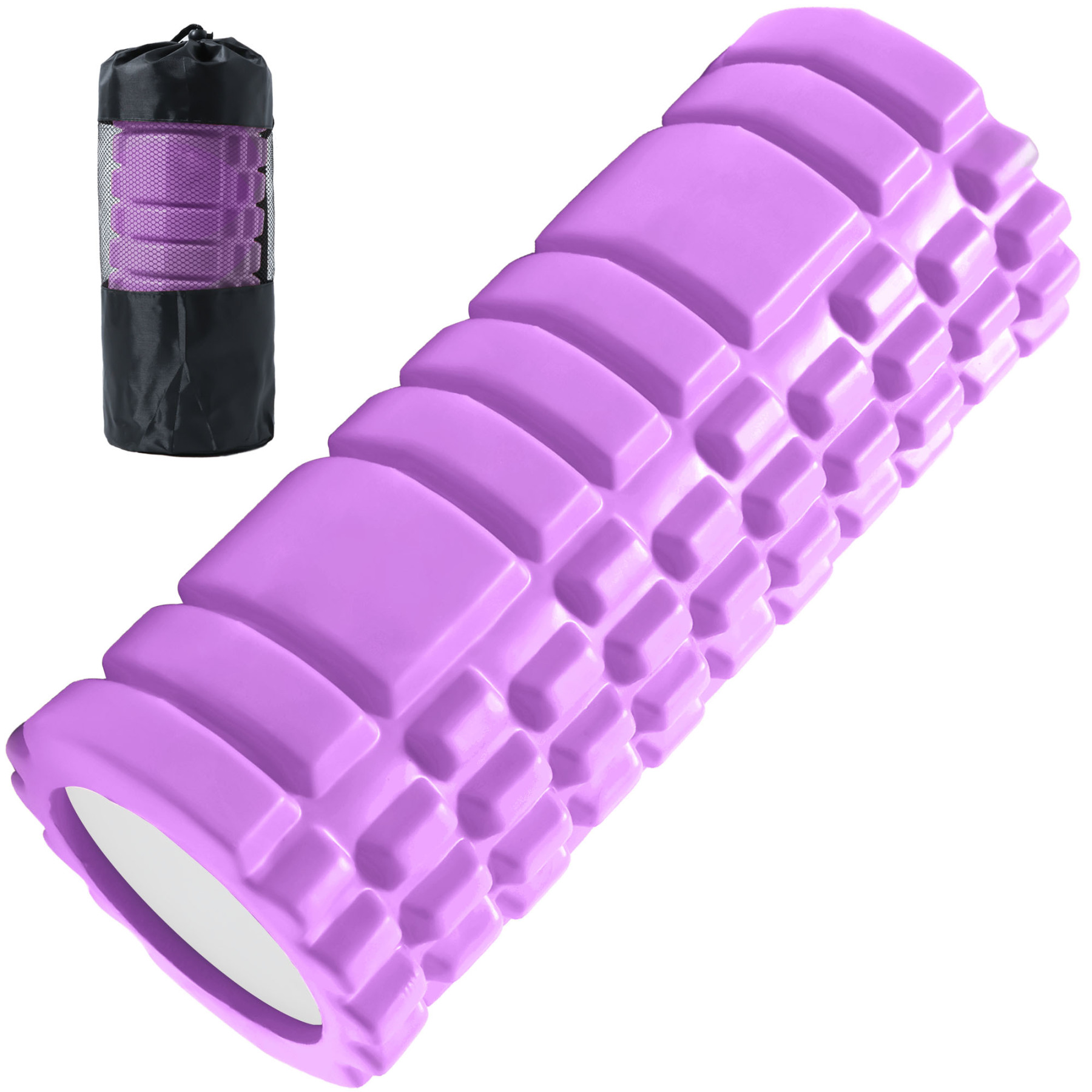 フォームローラー AYO 筋膜リリース グリッドフォームローラー ヨガポール トレーニング スポーツ フィットネス ストレッチ器具 収納バッグ