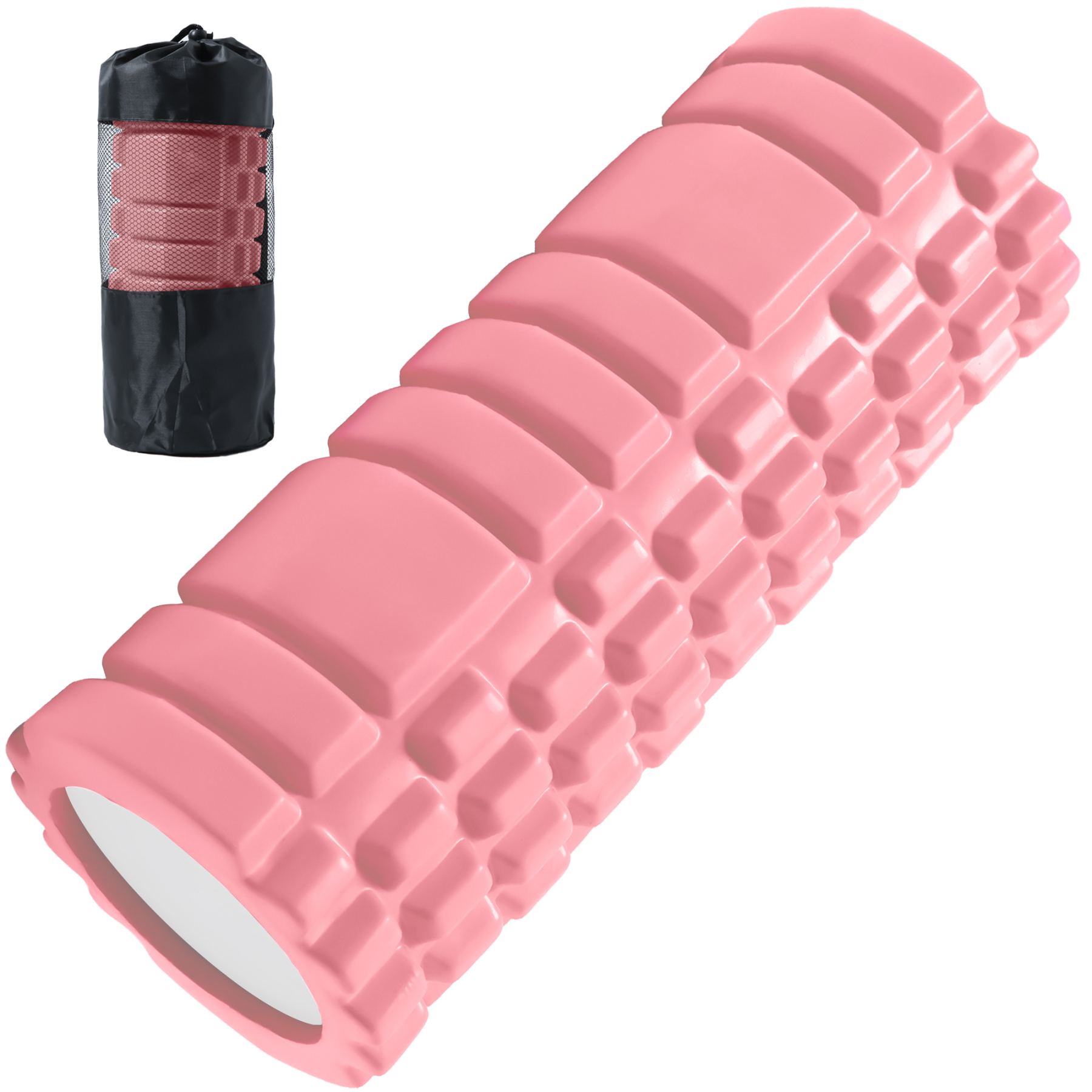 フォームローラー AYO 筋膜リリース グリッドフォームローラー ヨガポール トレーニング スポーツ フィットネス ストレッチ器具 収納バッグ