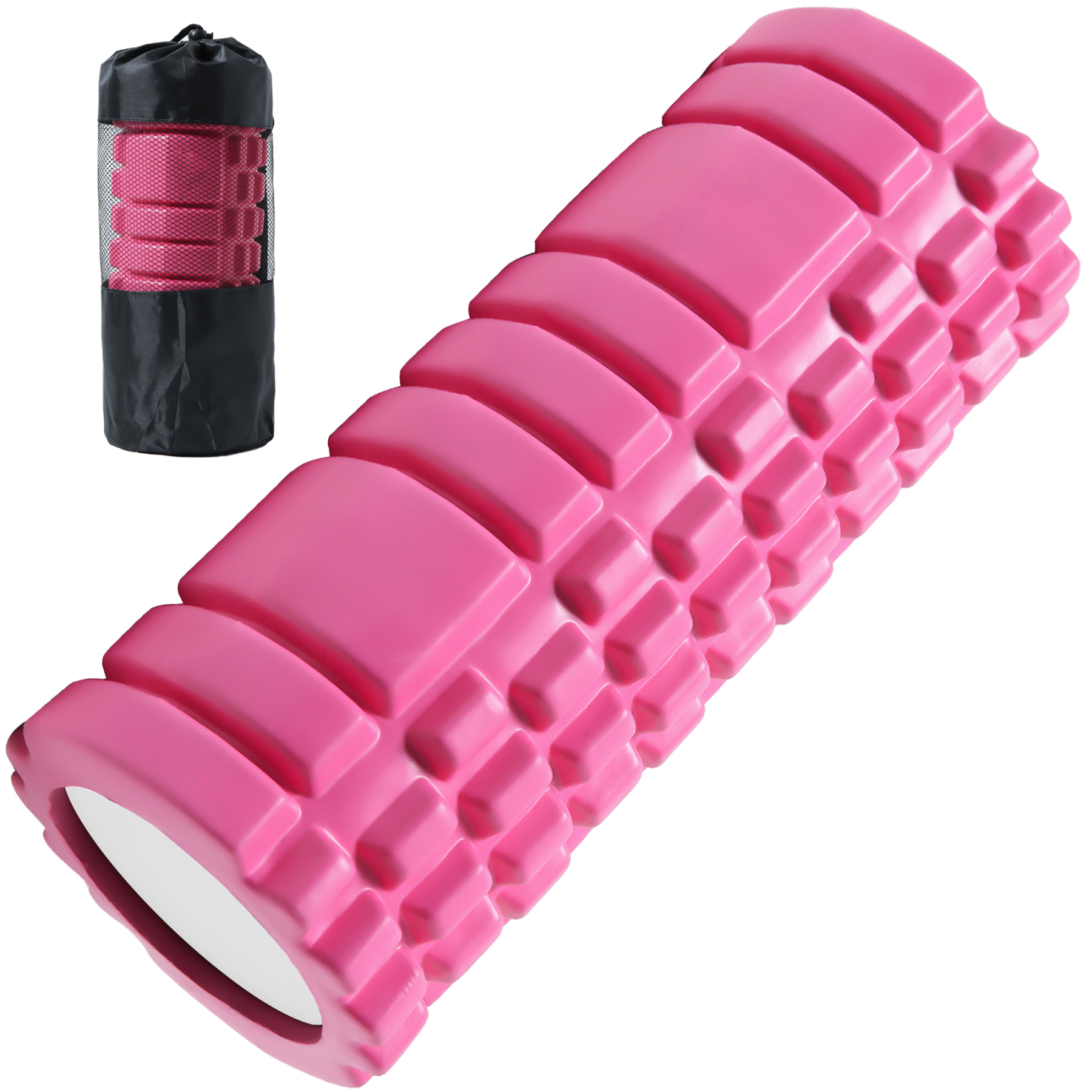 フォームローラー AYO 筋膜リリース グリッドフォームローラー ヨガポール トレーニング スポーツ フィットネス ストレッチ器具 収納バッグ