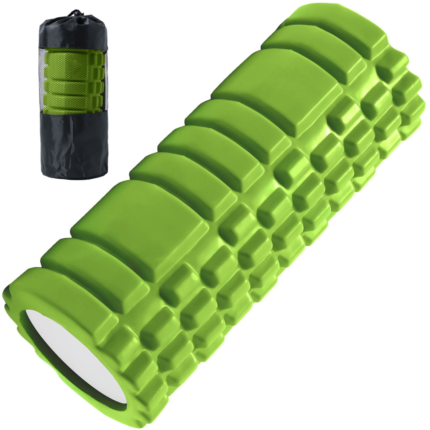 フォームローラー AYO 筋膜リリース グリッドフォームローラー ヨガポール トレーニング スポーツ フィットネス ストレッチ器具 収納バッグ