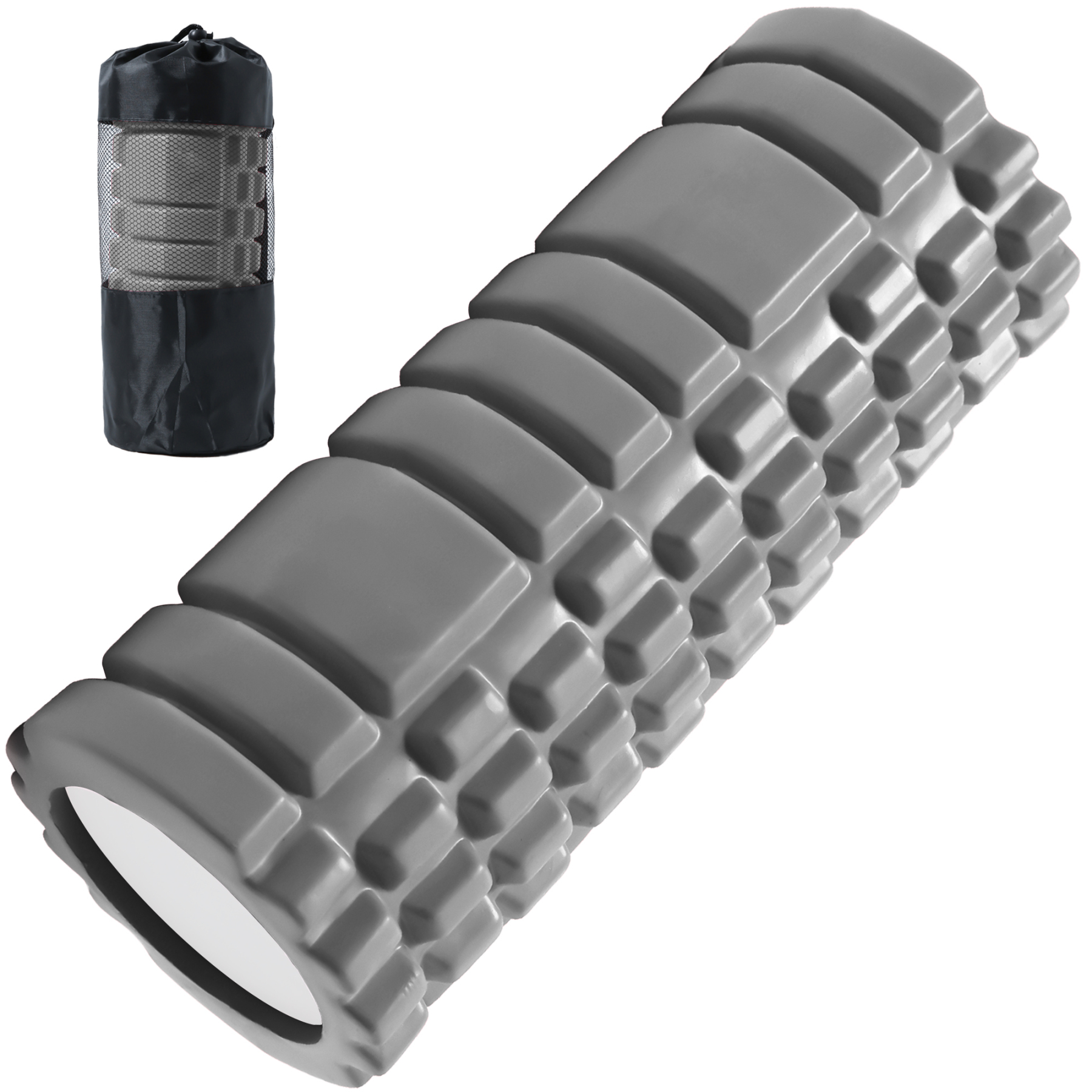 フォームローラー AYO 筋膜リリース グリッドフォームローラー ヨガポール トレーニング スポーツ フィットネス ストレッチ器具 収納バッグ